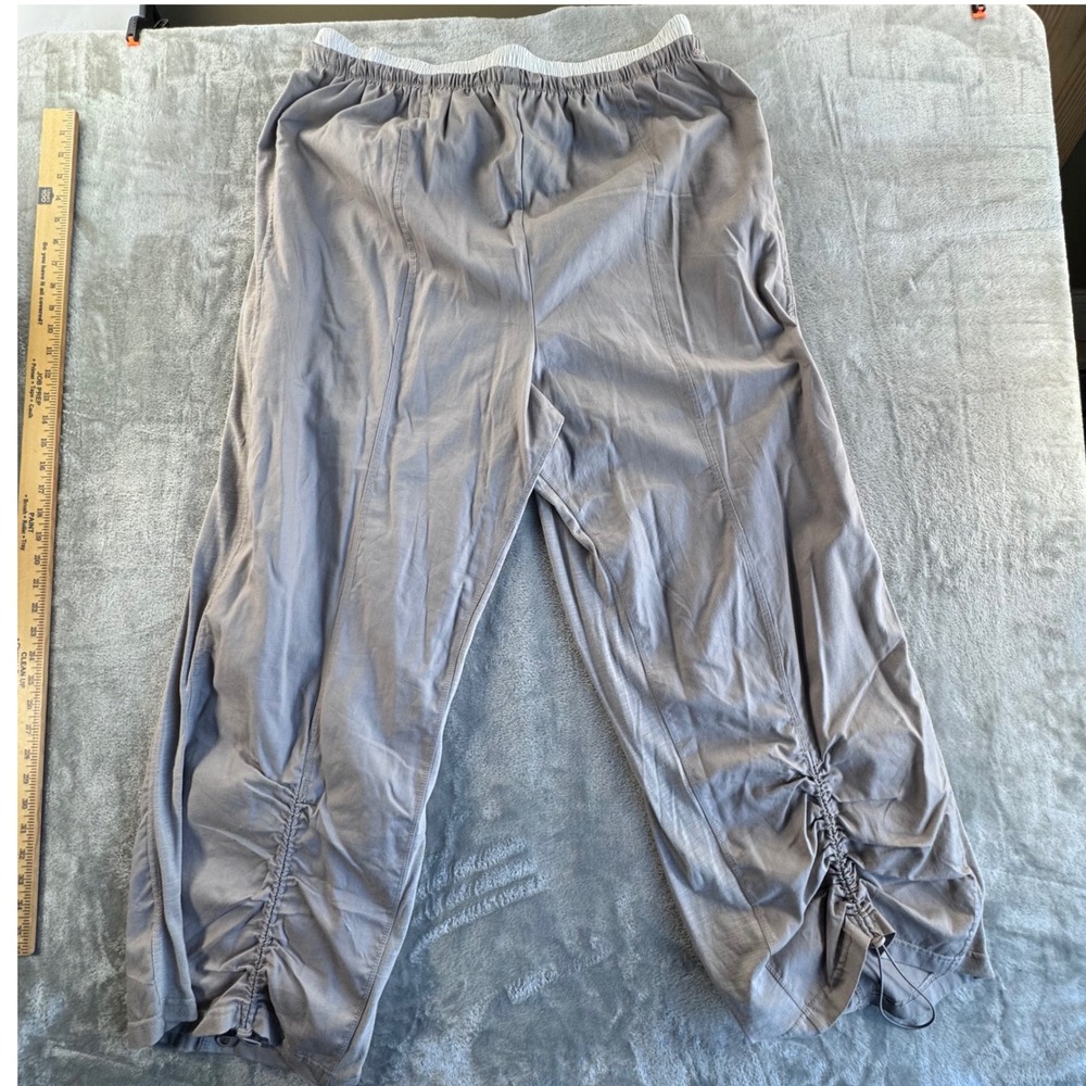 Anthropologie Daily Practice Jogger Pants Womens XL Tan Baggy Wide Athleisure - Picture 14 of 14